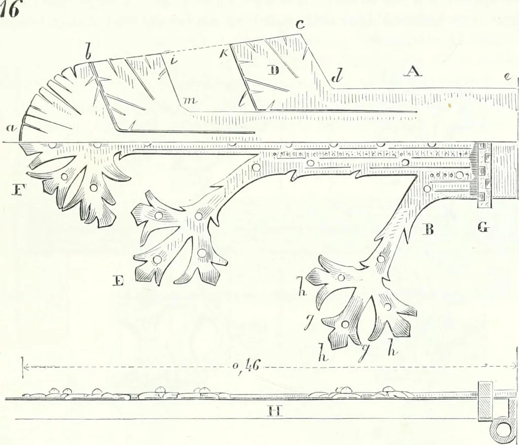 An illustration from Dictionnaire raisonné de l'architecture française du XIe au XVIe siècle, 1858, leaf 320