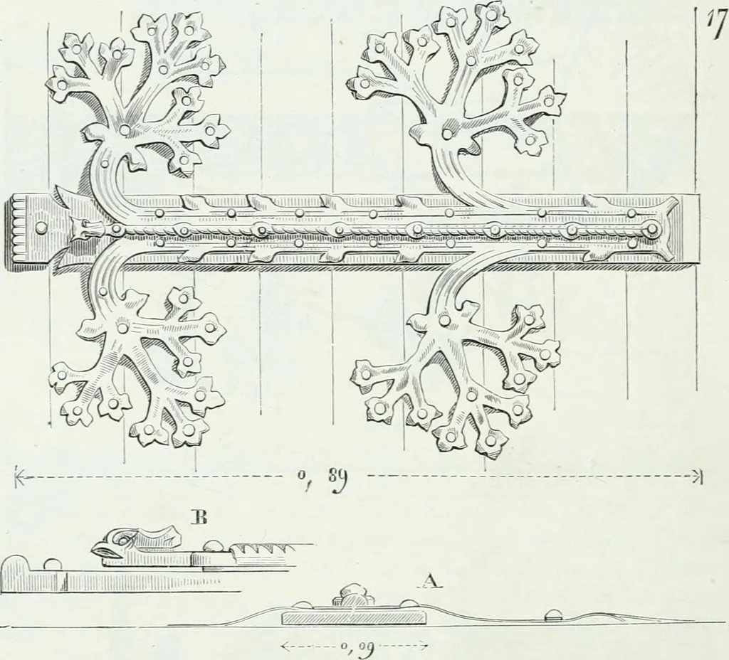 An illustration from Dictionnaire raisonné de l'architecture française du XIe au XVIe siècle, 1858, leaf 321