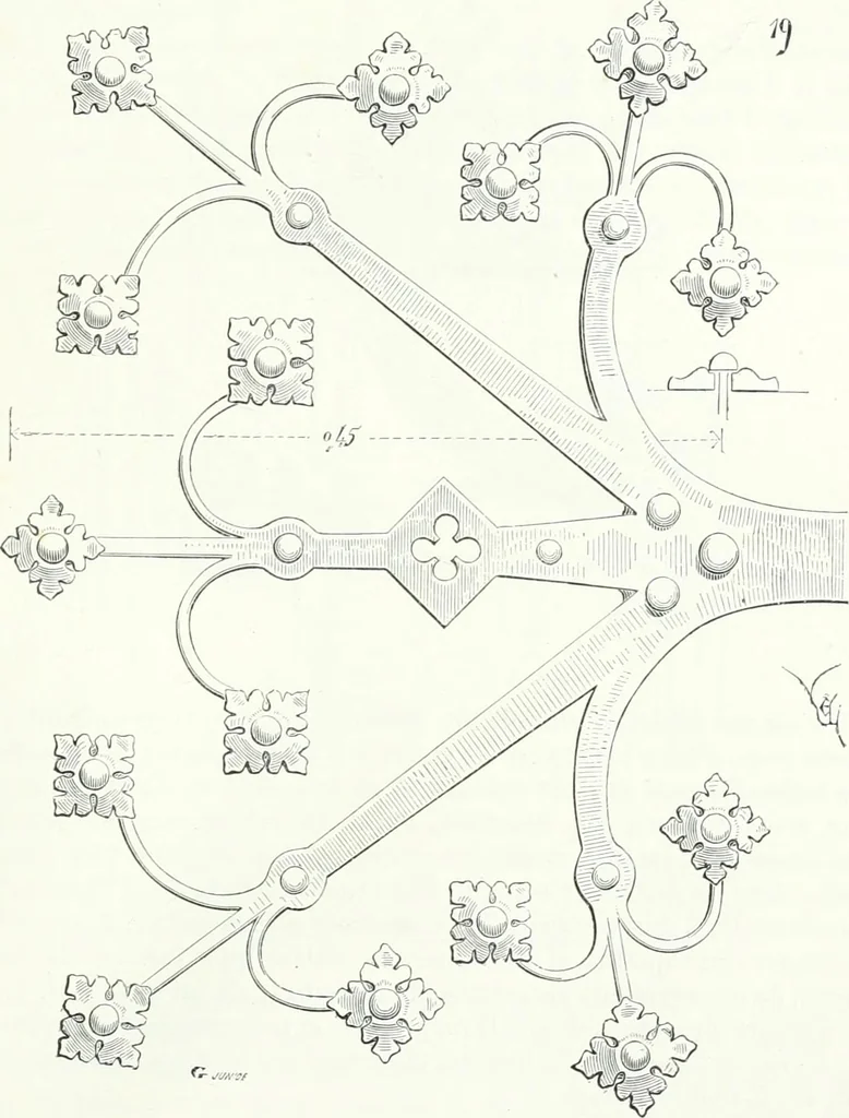 An illustration from Dictionnaire raisonné de l'architecture française du XIe au XVIe siècle, 1858, leaf 324