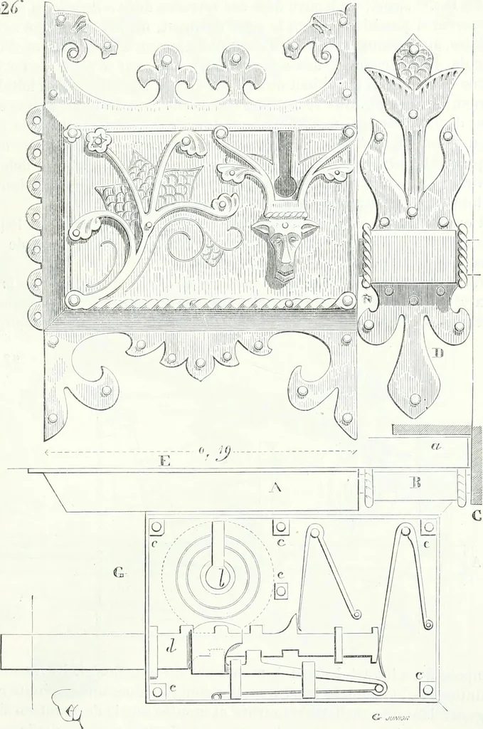 An illustration from Dictionnaire raisonné de l'architecture française du XIe au XVIe siècle, 1858, leaf 332