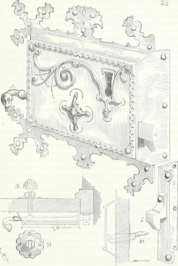 An illustration from Dictionnaire raisonné de l'architecture française du XIe au XVIe siècle, 1858, leaf 334