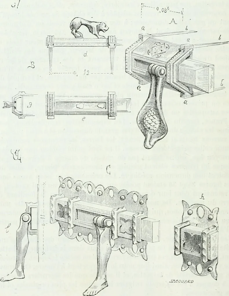 An illustration from Dictionnaire raisonné de l'architecture française du XIe au XVIe siècle, 1858, leaf 351
