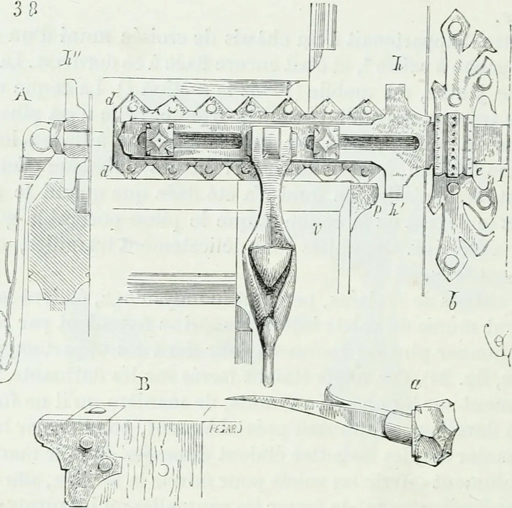 An illustration from Dictionnaire raisonné de l'architecture française du XIe au XVIe siècle, 1858, leaf 353