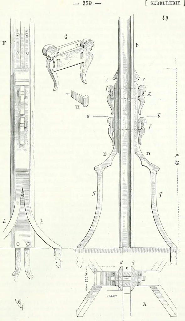 An illustration from Dictionnaire raisonné de l'architecture française du XIe au XVIe siècle, 1858, leaf 366