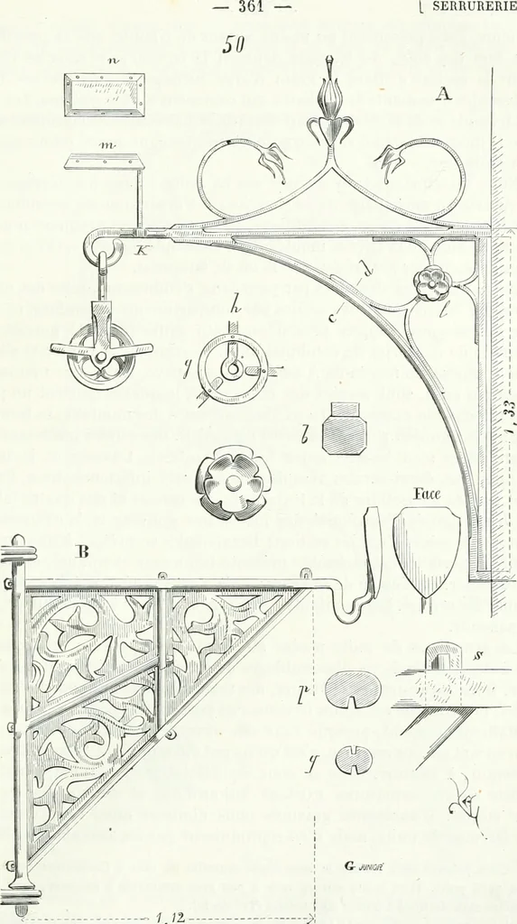 An illustration from Dictionnaire raisonné de l'architecture française du XIe au XVIe siècle, 1858, leaf 368