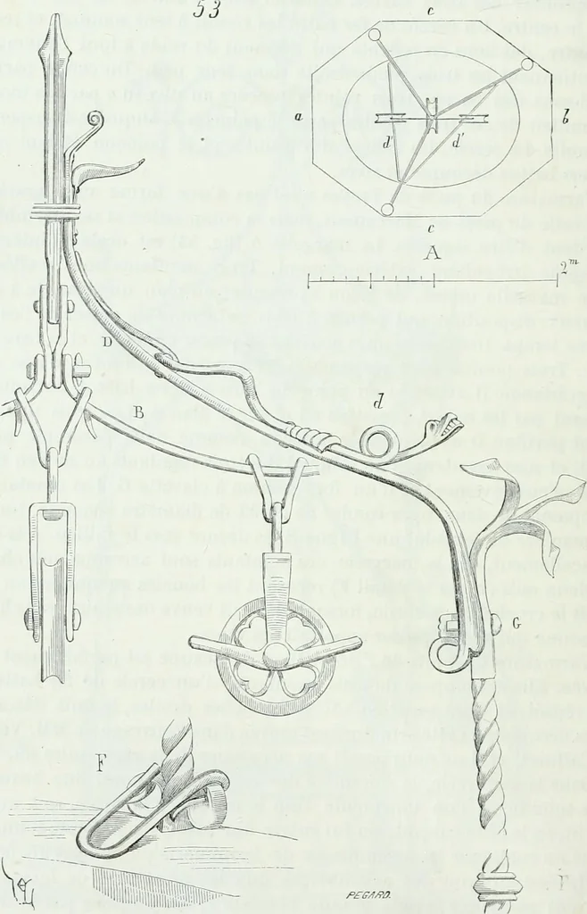 An illustration from Dictionnaire raisonné de l'architecture française du XIe au XVIe siècle, 1858, leaf 373