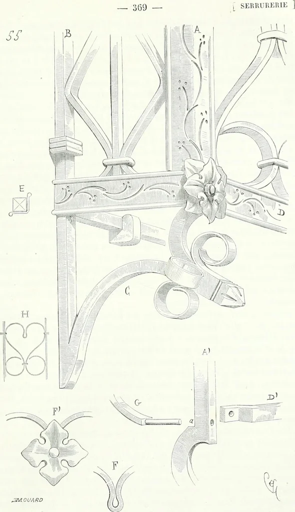An illustration from Dictionnaire raisonné de l'architecture française du XIe au XVIe siècle, 1858, leaf 376