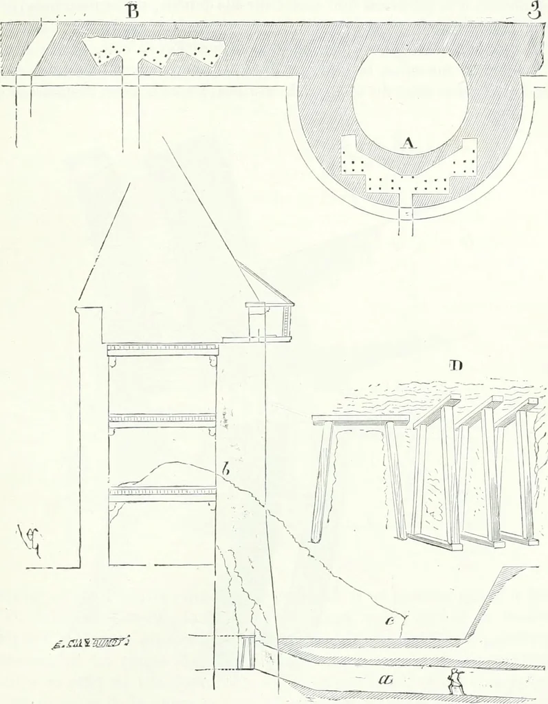 An illustration from Dictionnaire raisonné de l'architecture française du XIe au XVIe siècle, 1858, leaf 410