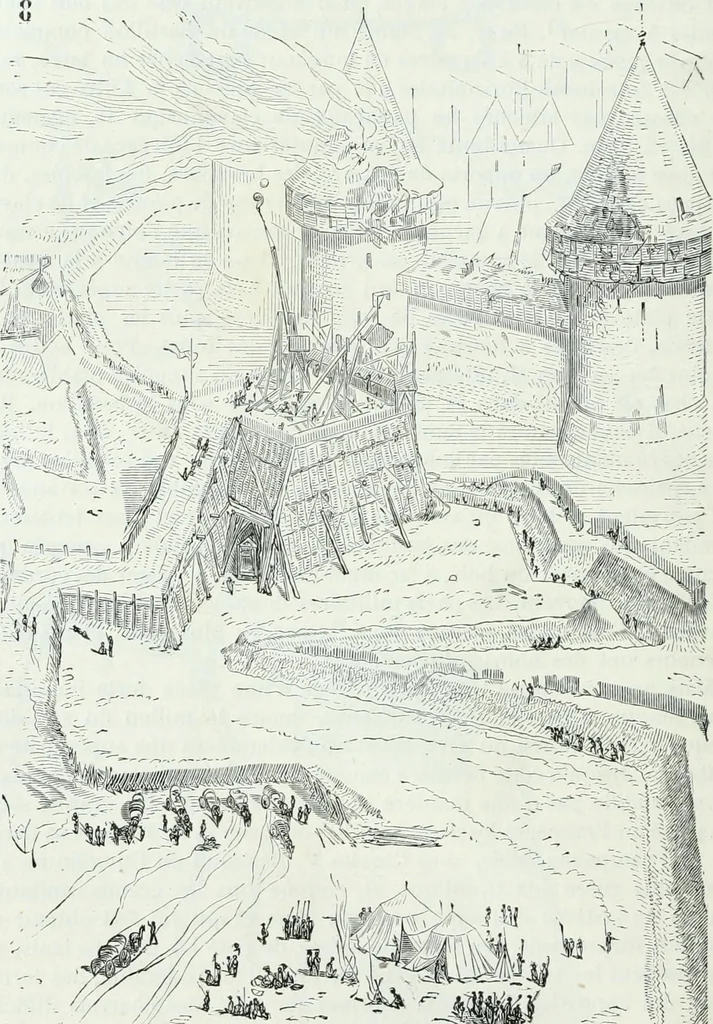 An illustration from Dictionnaire raisonné de l'architecture française du XIe au XVIe siècle, 1858, leaf 421