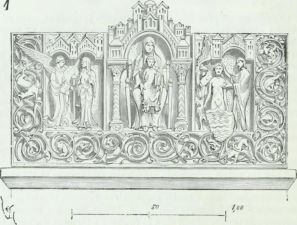 An illustration from Dictionnaire raisonné de l'architecture française du XIe au XVIe siècle, 1858, leaf 43