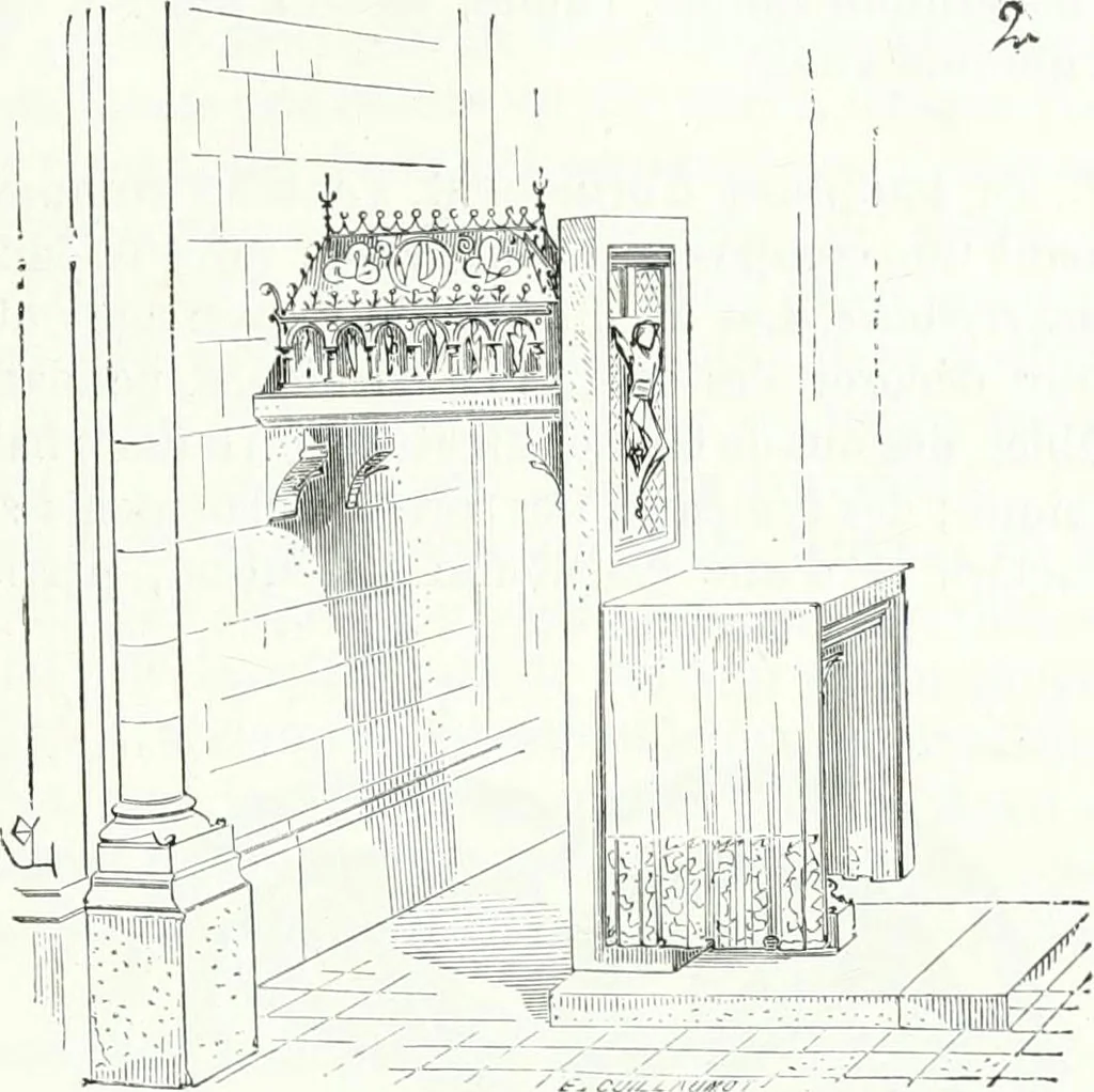 An illustration from Dictionnaire raisonné de l'architecture française du XIe au XVIe siècle, 1858, leaf 44