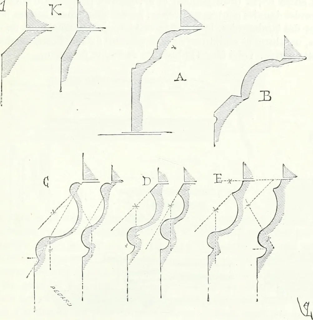 An illustration from Dictionnaire raisonné de l'architecture française du XIe au XVIe siècle, 1858, leaf 446