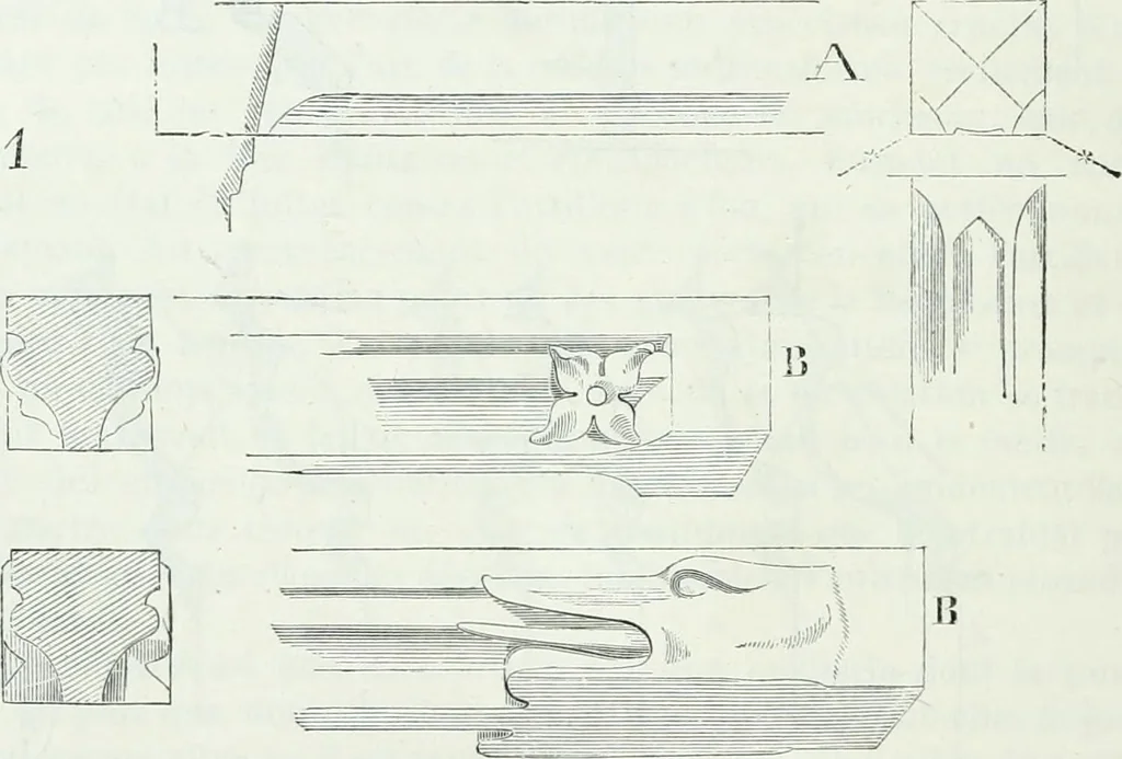 An illustration from Dictionnaire raisonné de l'architecture française du XIe au XVIe siècle, 1858, leaf 447