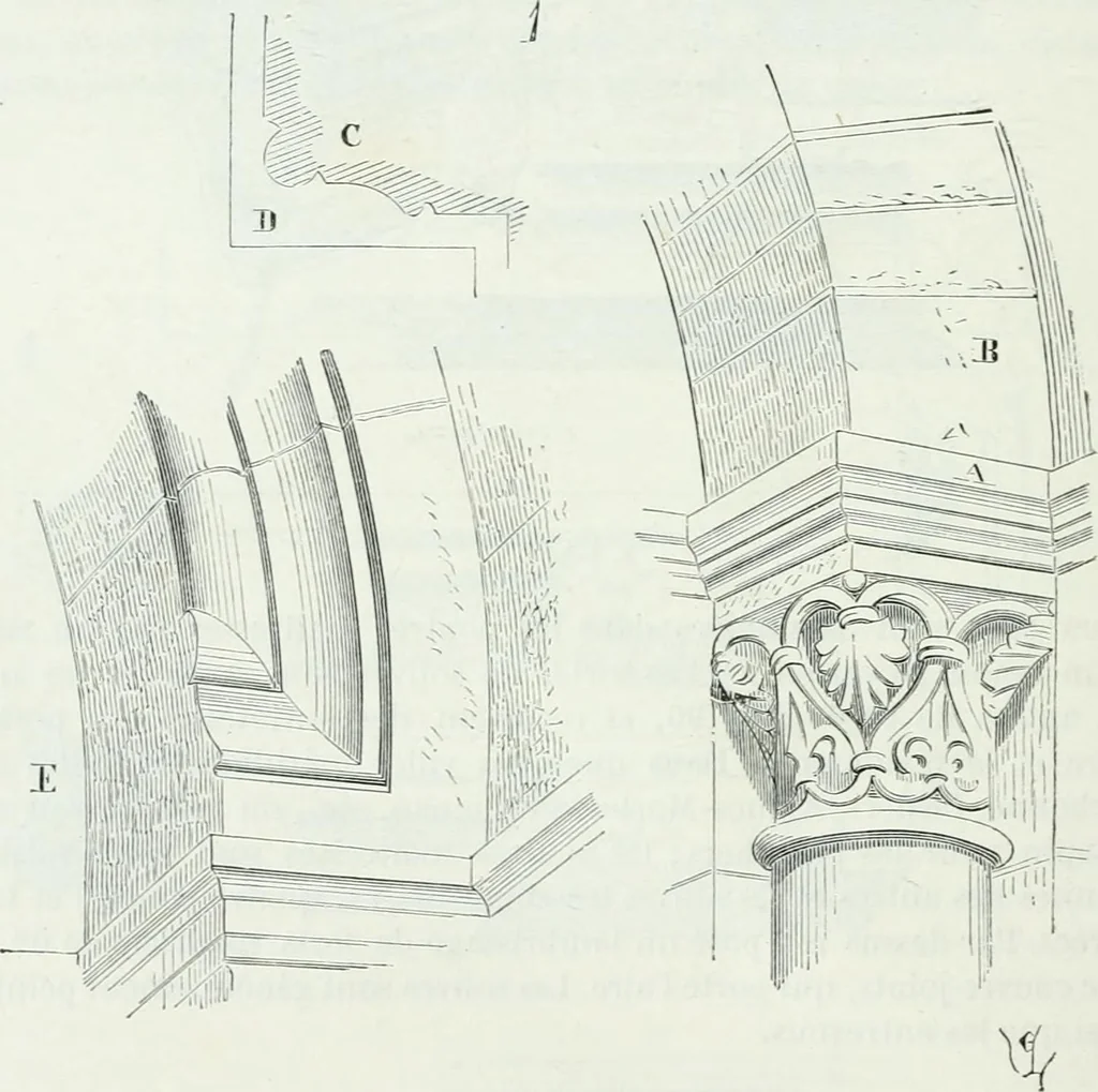An illustration from Dictionnaire raisonné de l'architecture française du XIe au XVIe siècle, 1858, leaf 449