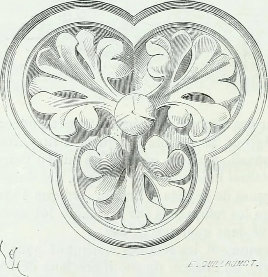 An illustration from Dictionnaire raisonné de l'architecture française du XIe au XVIe siècle, 1858, leaf 45