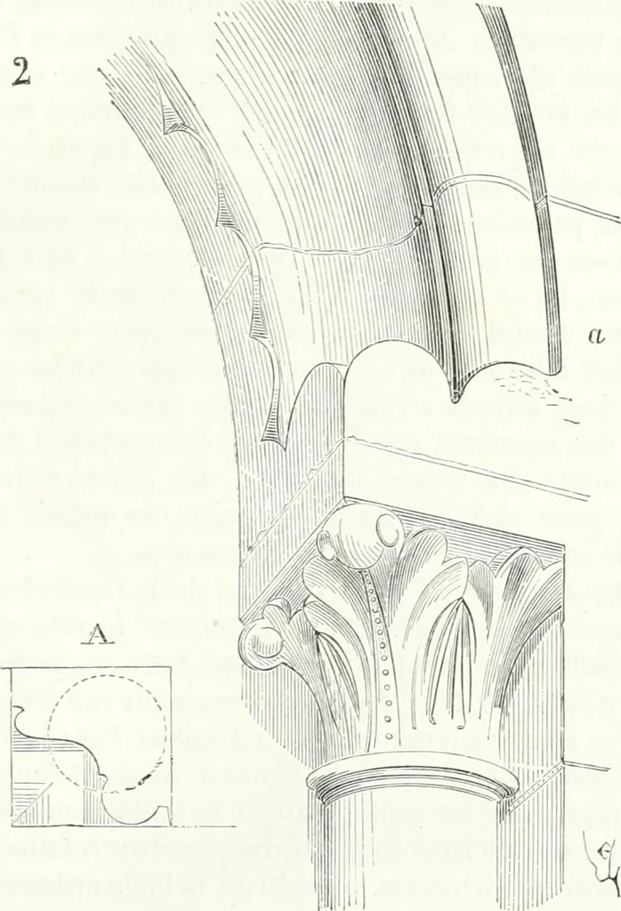 An illustration from Dictionnaire raisonné de l'architecture française du XIe au XVIe siècle, 1858, leaf 450