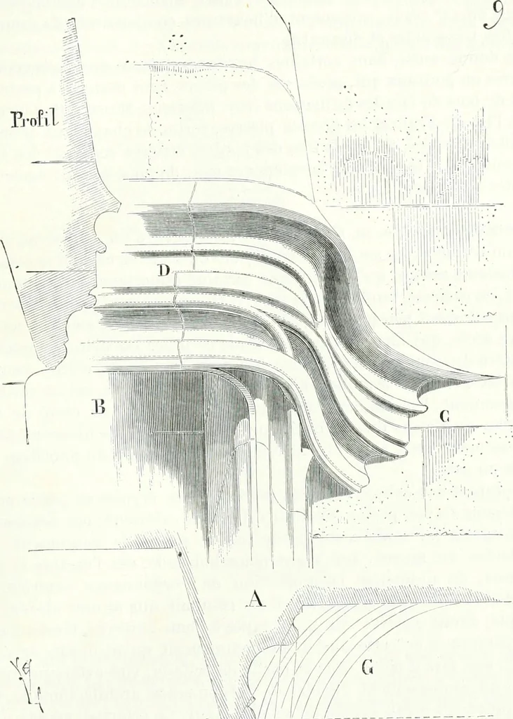 An illustration from Dictionnaire raisonné de l'architecture française du XIe au XVIe siècle, 1858, leaf 462