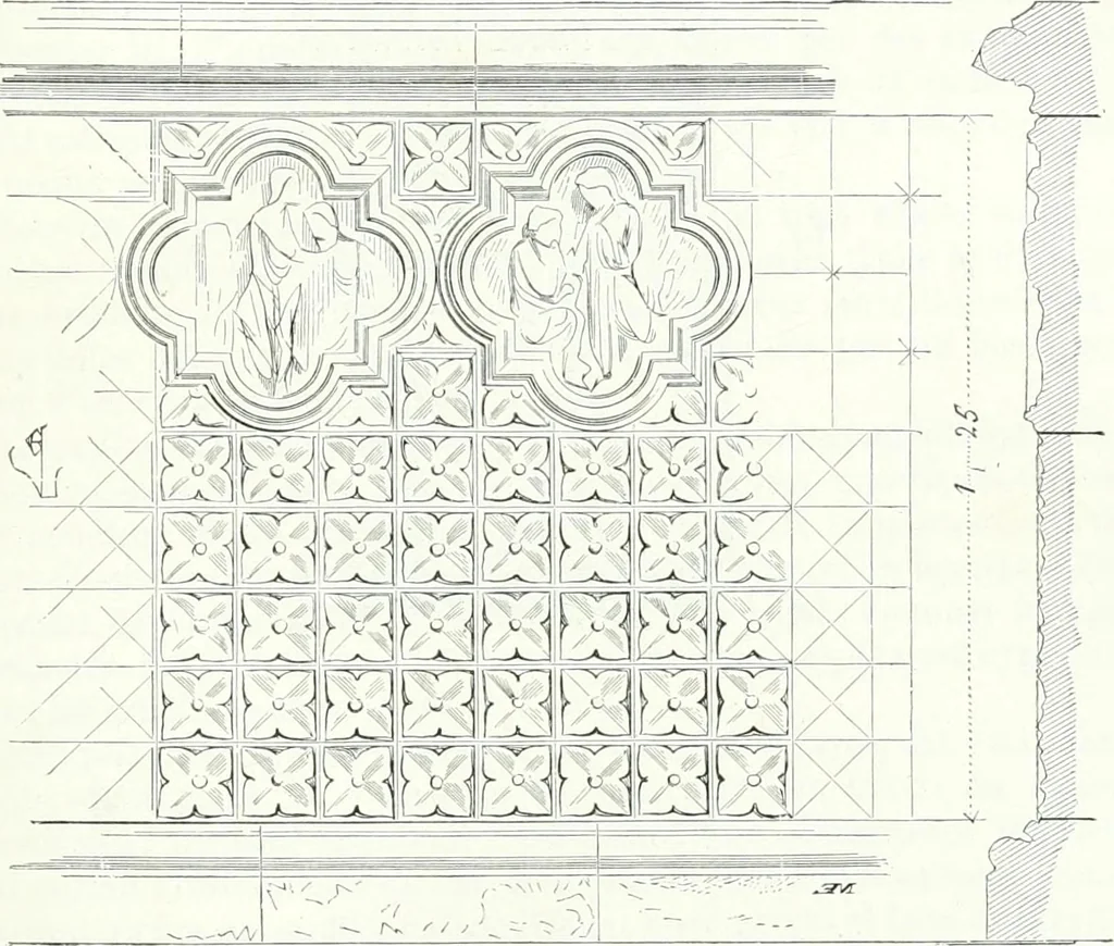 An illustration from Dictionnaire raisonné de l'architecture française du XIe au XVIe siècle, 1858, leaf 466