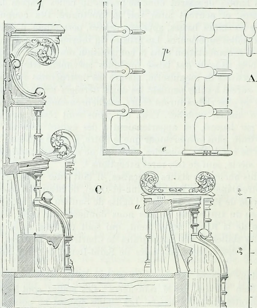 An illustration from Dictionnaire raisonné de l'architecture française du XIe au XVIe siècle, 1858, leaf 471