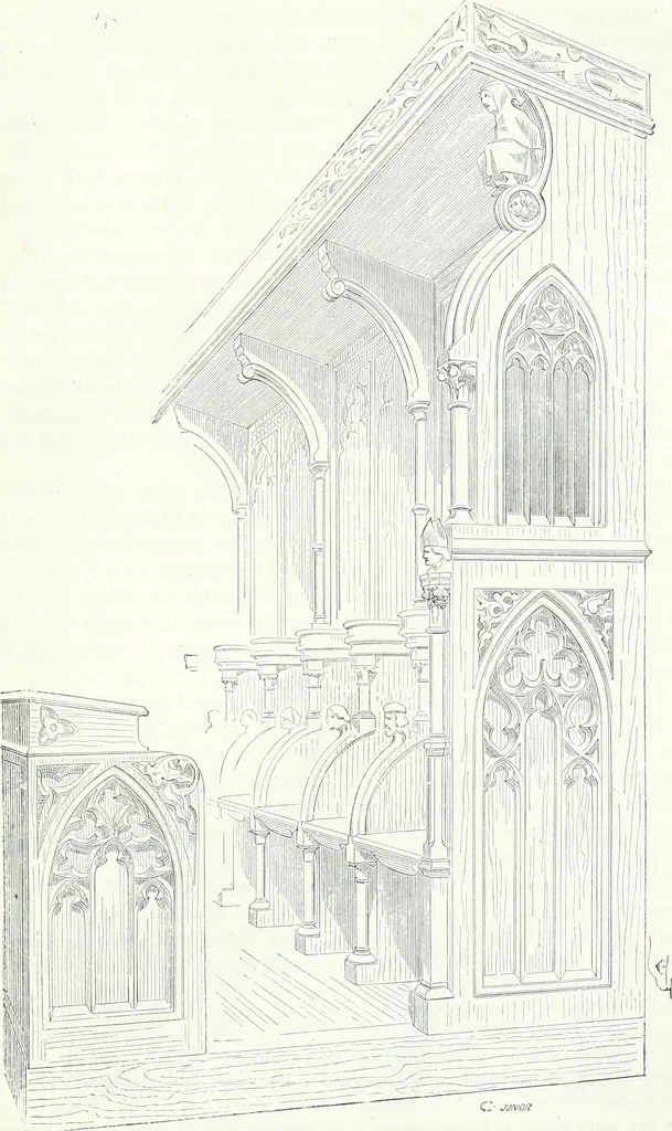 An illustration from Dictionnaire raisonné de l'architecture française du XIe au XVIe siècle, 1858, leaf 474