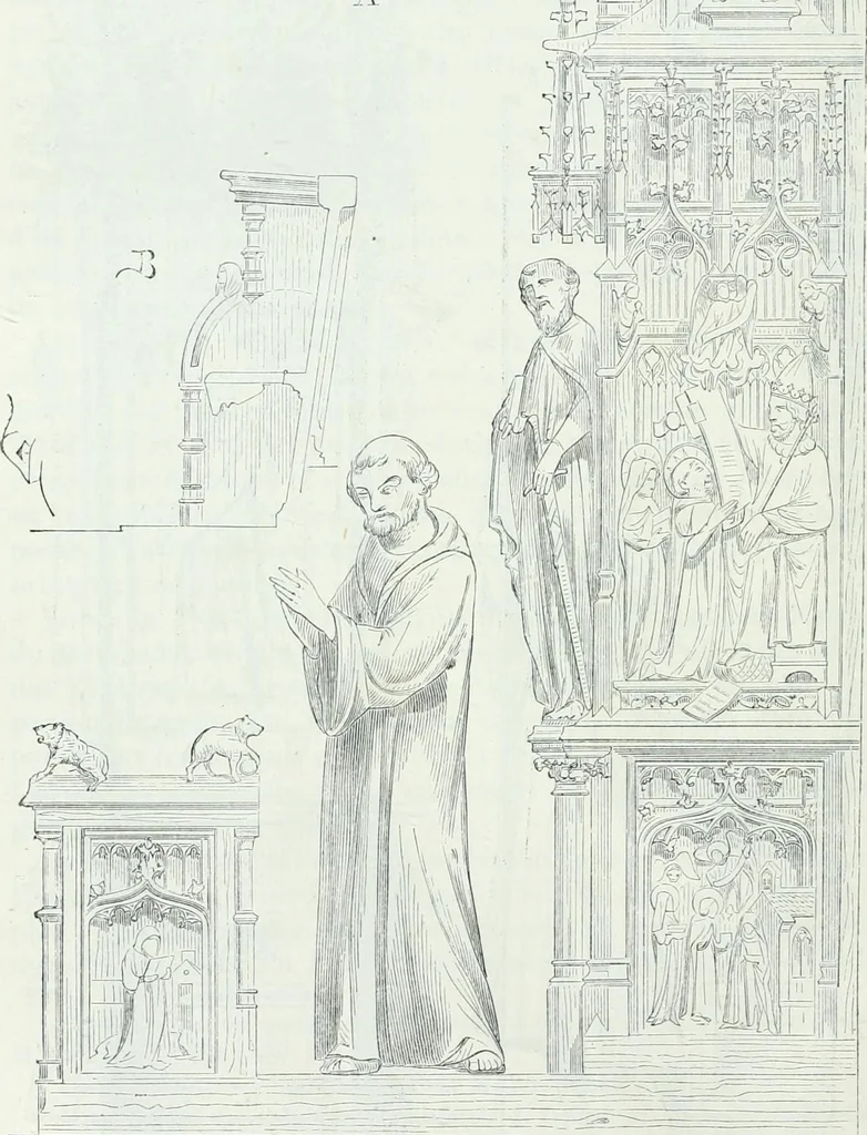 An illustration from Dictionnaire raisonné de l'architecture française du XIe au XVIe siècle, 1858, leaf 477
