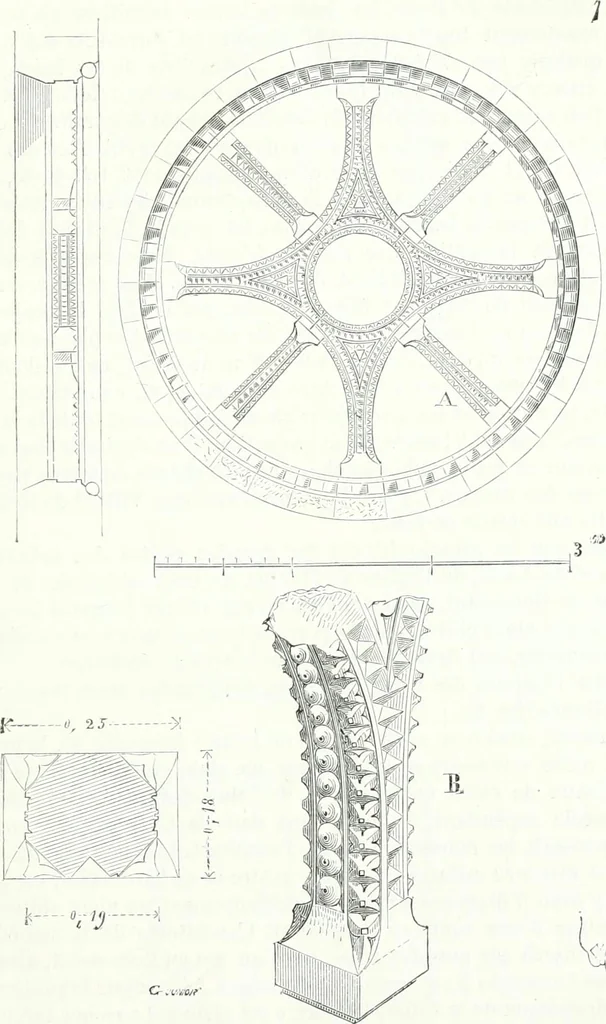 An illustration from Dictionnaire raisonné de l'architecture française du XIe au XVIe siècle, 1858, leaf 48