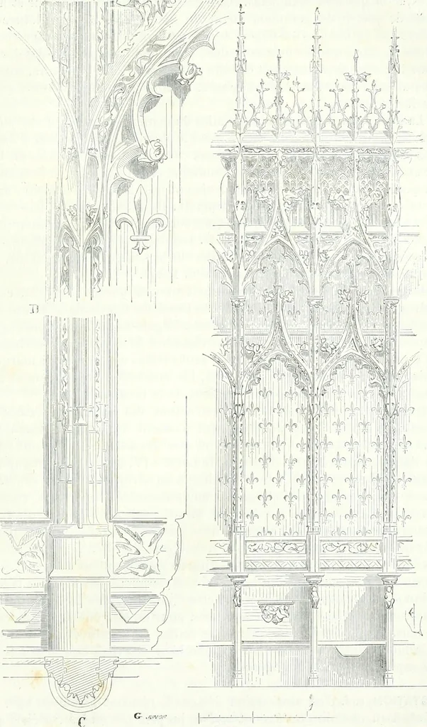 An illustration from Dictionnaire raisonné de l'architecture française du XIe au XVIe siècle, 1858, leaf 480