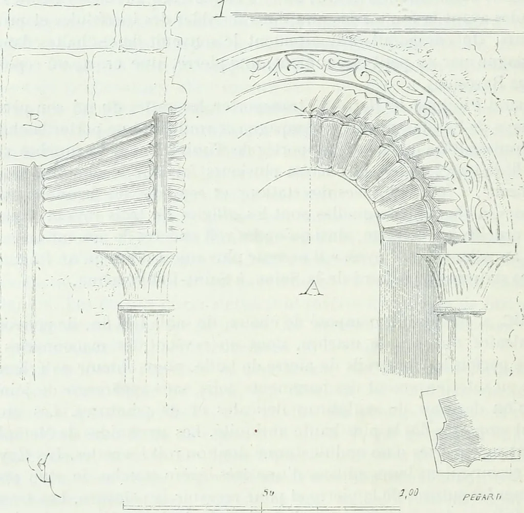 An illustration from Dictionnaire raisonné de l'architecture française du XIe au XVIe siècle, 1858, leaf 483