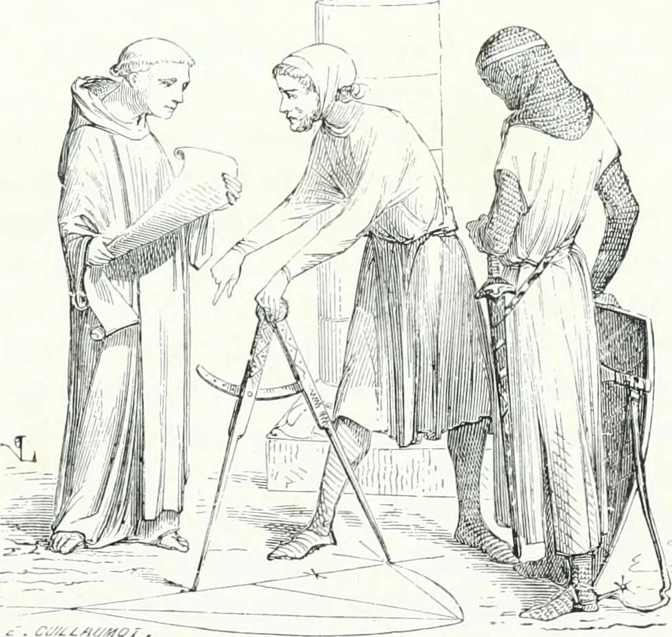 An illustration from Dictionnaire raisonné de l'architecture française du XIe au XVIe siècle, 1858, leaf 6