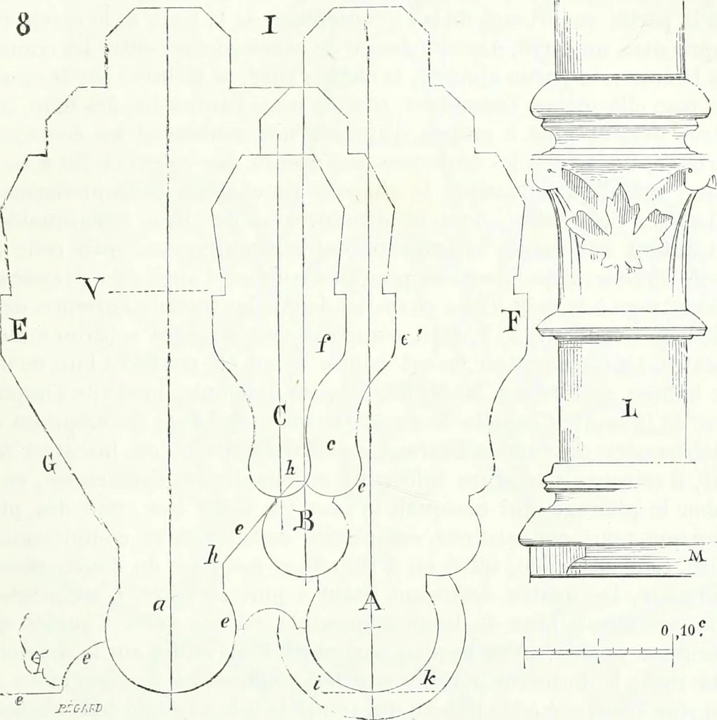 An illustration from Dictionnaire raisonné de l'architecture française du XIe au XVIe siècle, 1858, leaf 62