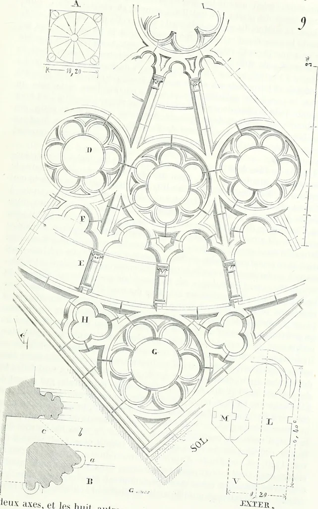 An illustration from Dictionnaire raisonné de l'architecture française du XIe au XVIe siècle, 1858, leaf 64