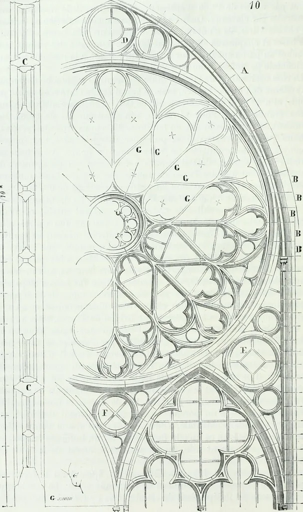 An illustration from Dictionnaire raisonné de l'architecture française du XIe au XVIe siècle, 1858, leaf 67