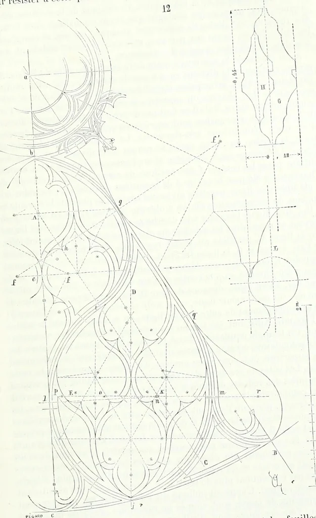 An illustration from Dictionnaire raisonné de l'architecture française du XIe au XVIe siècle, 1858, leaf 70