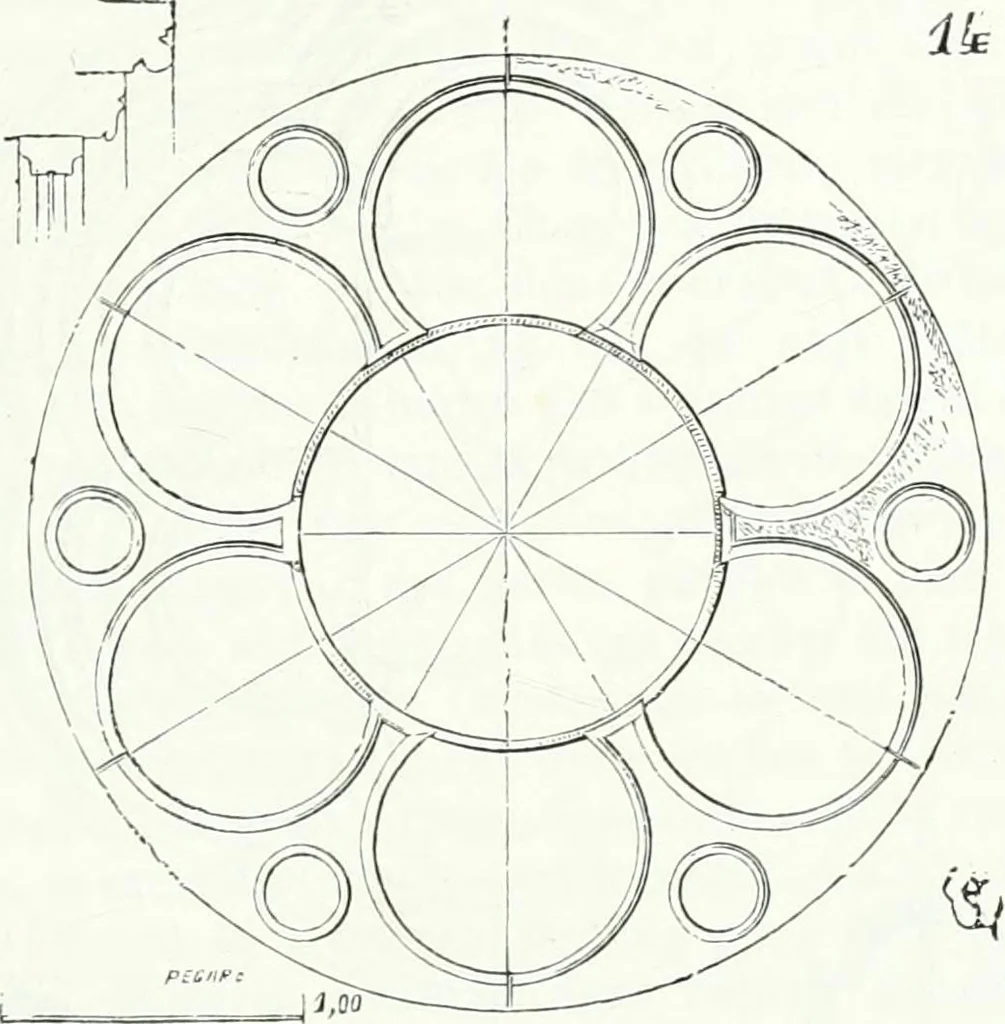 An illustration from Dictionnaire raisonné de l'architecture française du XIe au XVIe siècle, 1858, leaf 74