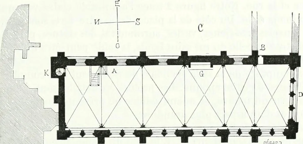 An illustration from Dictionnaire raisonné de l'architecture française du XIe au XVIe siècle, 1858, leaf 82