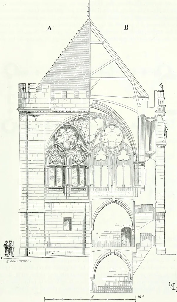 An illustration from Dictionnaire raisonné de l'architecture française du XIe au XVIe siècle, 1858, leaf 84