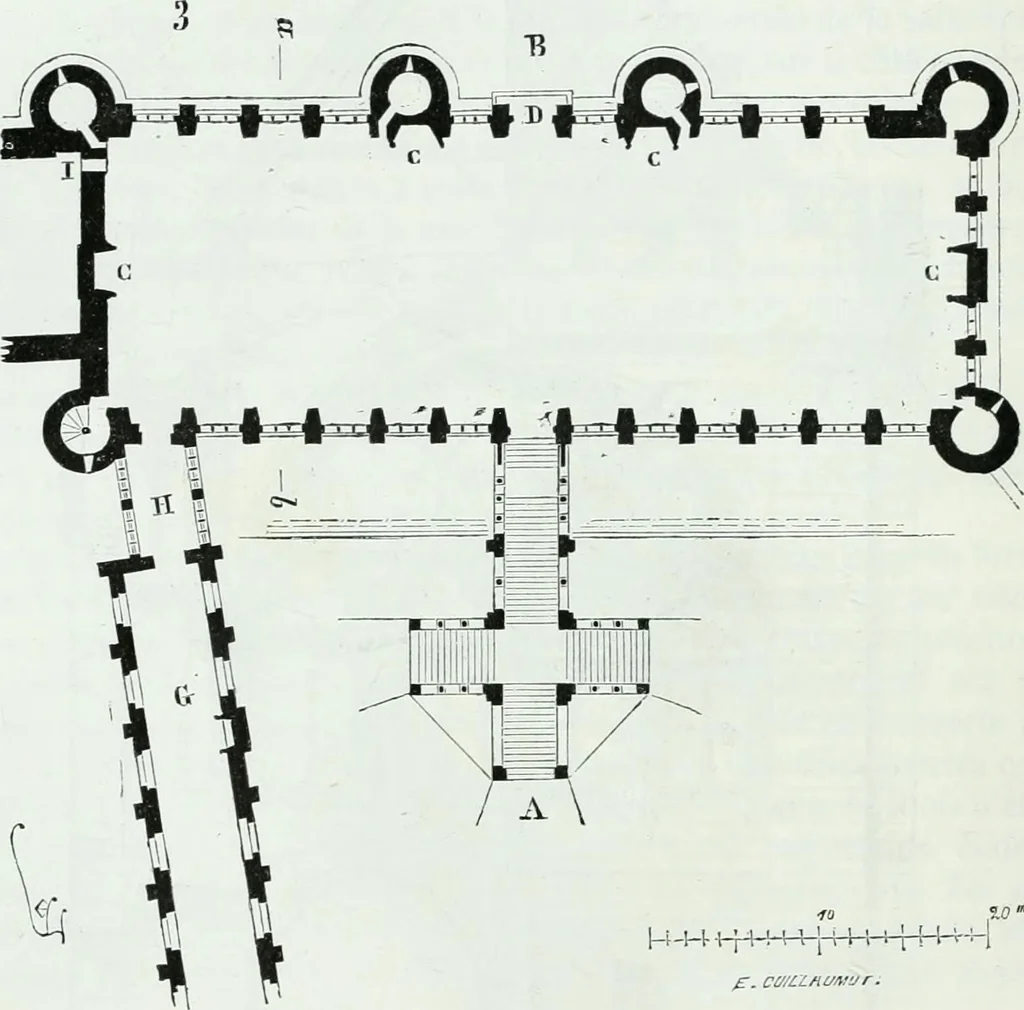 An illustration from Dictionnaire raisonné de l'architecture française du XIe au XVIe siècle, 1858, leaf 85