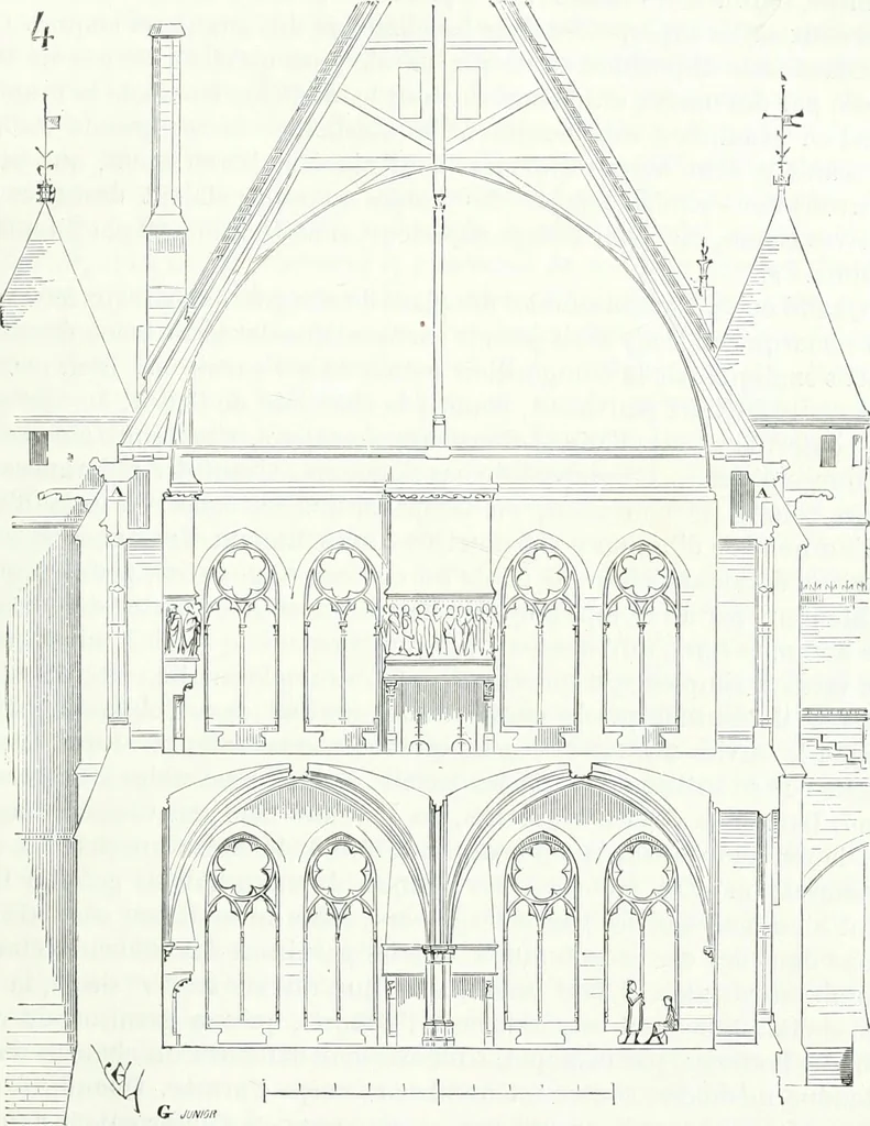 An illustration from Dictionnaire raisonné de l'architecture française du XIe au XVIe siècle, 1858, leaf 86