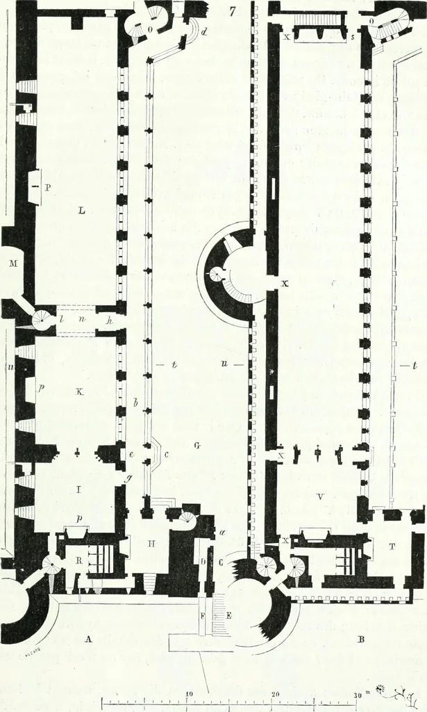 An illustration from Dictionnaire raisonné de l'architecture française du XIe au XVIe siècle, 1858, leaf 94