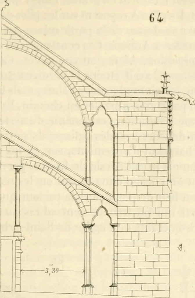An illustration from Dictionnaire raisonné de l'architecture française du XIe au XVIe siècle, 1858, leaf 100