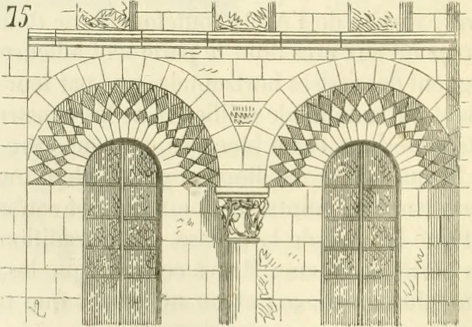 An illustration from Dictionnaire raisonné de l'architecture française du XIe au XVIe siècle, 1858, leaf 109