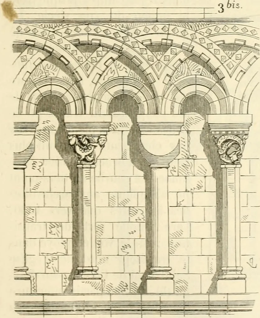 An illustration from Dictionnaire raisonné de l'architecture française du XIe au XVIe siècle, 1858, leaf 116