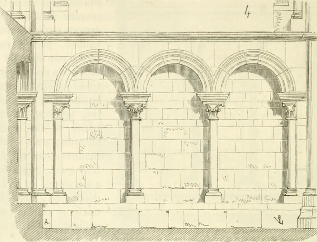 An illustration from Dictionnaire raisonné de l'architecture française du XIe au XVIe siècle, 1858, leaf 117