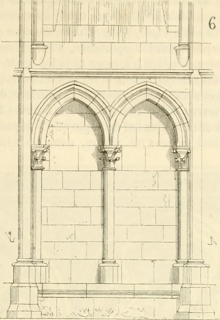 An illustration from Dictionnaire raisonné de l'architecture française du XIe au XVIe siècle, 1858, leaf 118
