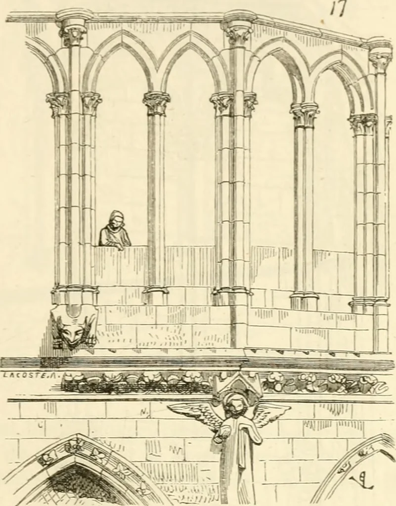 An illustration from Dictionnaire raisonné de l'architecture française du XIe au XVIe siècle, 1858, leaf 126