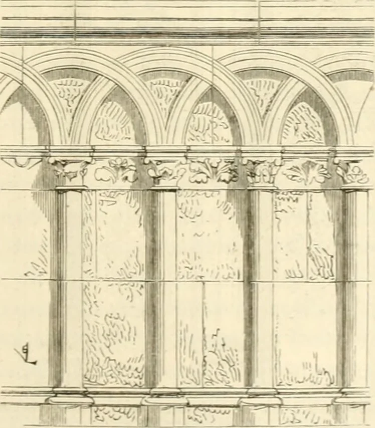 An illustration from Dictionnaire raisonné de l'architecture française du XIe au XVIe siècle, 1858, leaf 128