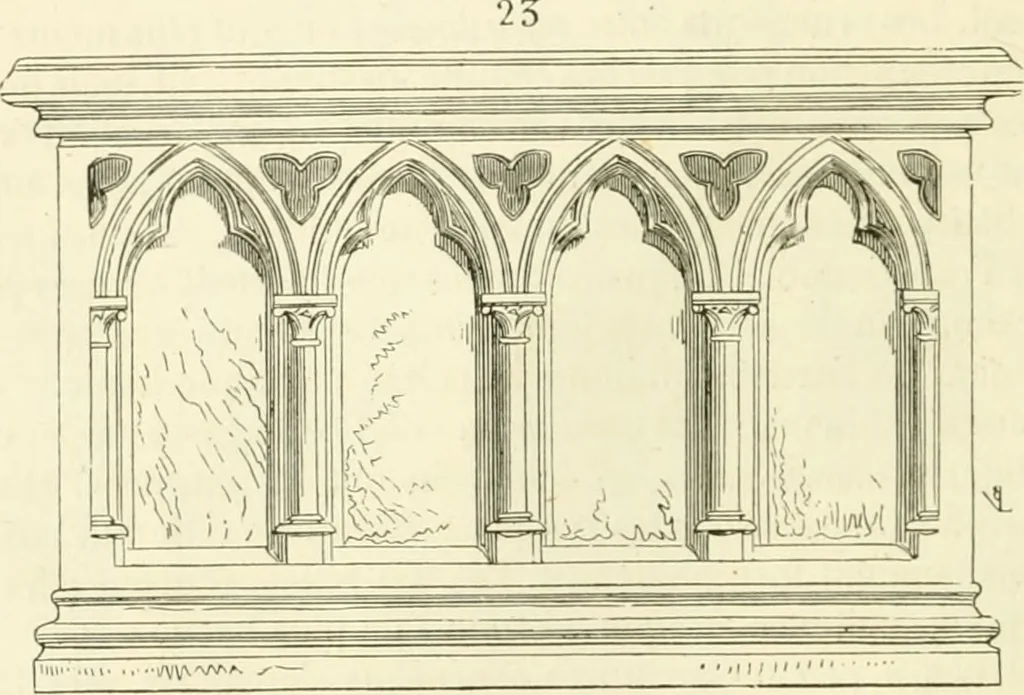 An illustration from Dictionnaire raisonné de l'architecture française du XIe au XVIe siècle, 1858, leaf 131