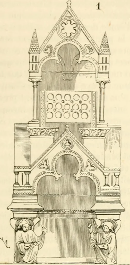 An illustration from Dictionnaire raisonné de l'architecture française du XIe au XVIe siècle, 1858, leaf 132