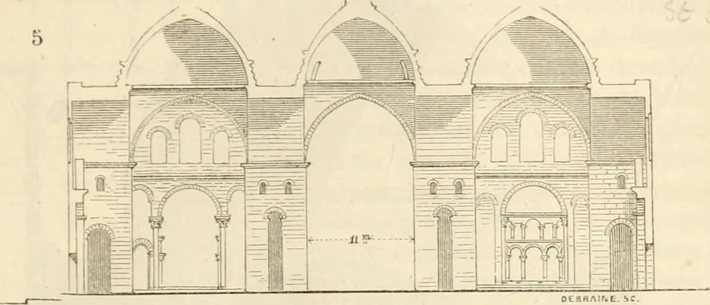 An illustration from Dictionnaire raisonné de l'architecture française du XIe au XVIe siècle, 1858, leaf 196