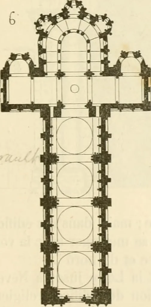 An illustration from Dictionnaire raisonné de l'architecture française du XIe au XVIe siècle, 1858, leaf 196